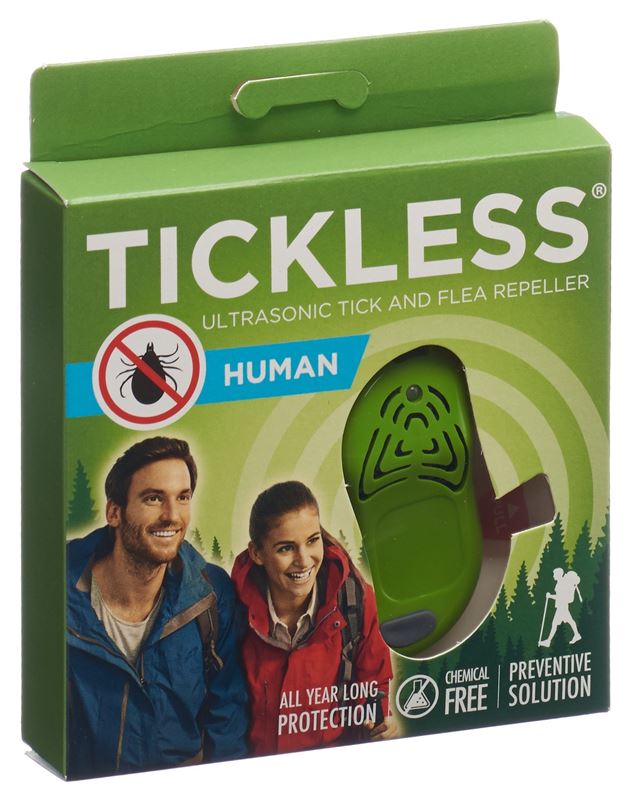 Tickless Adult anti-tiques vert / rouge Tickless Adult anti-tiques vert / rouge
