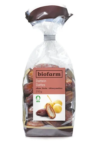 Biofarm dattes tunisiennes dénoyautées bio 250g