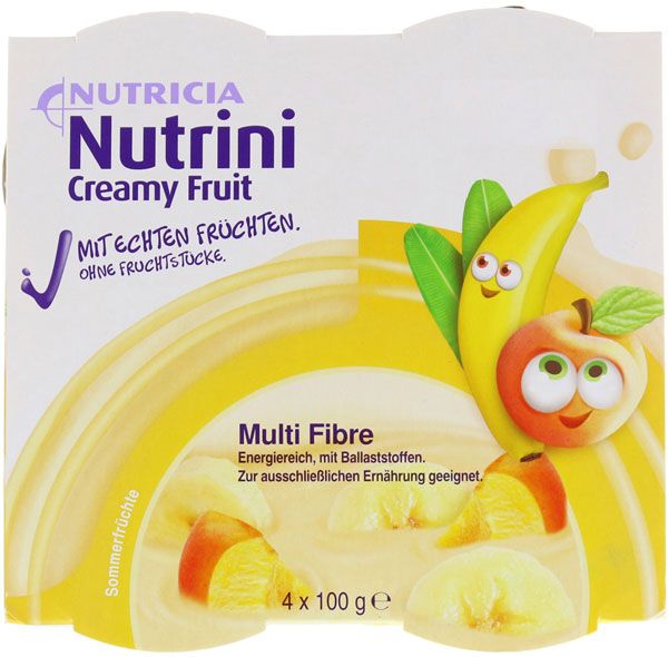 NUTRINI Creamy Fruit fruits d'été 4 x 100g