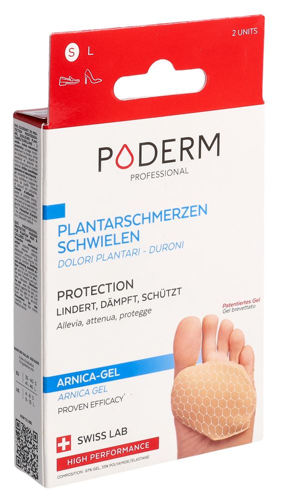 Poderm PROF coussinet de protection S plante des pieds/bottes 2 pièces