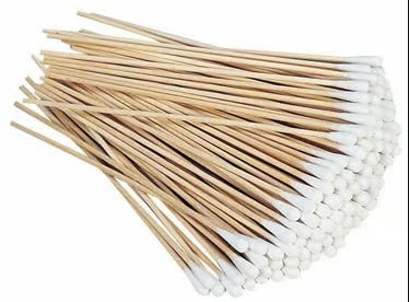 Sanitex bâtonnets ouatés 20cm bois 50 pièces