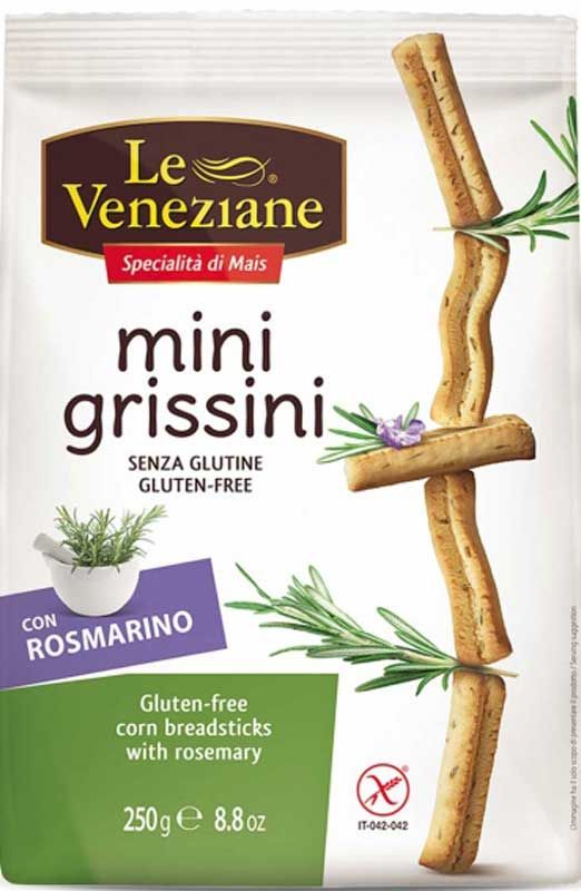 LE VENEZIANE Mini grissini romarin glutenf 250g