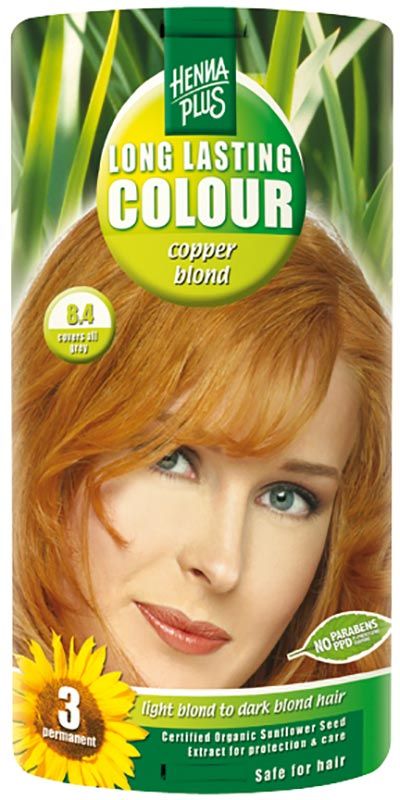 HENNA PLUS Long Last Colour 8.4 blond cuivré doré