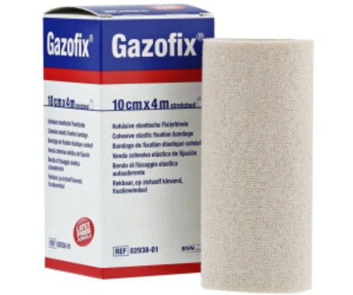 Bande de fixation cohésive Gazofix 10 cm x 4 m adhésive sans latex