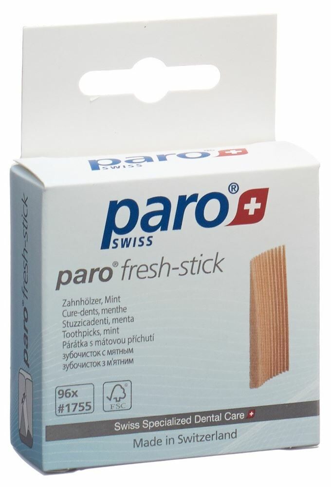 paro® FRESH STICK Bois dentaire moyen Menthe 96 pièces #1755
