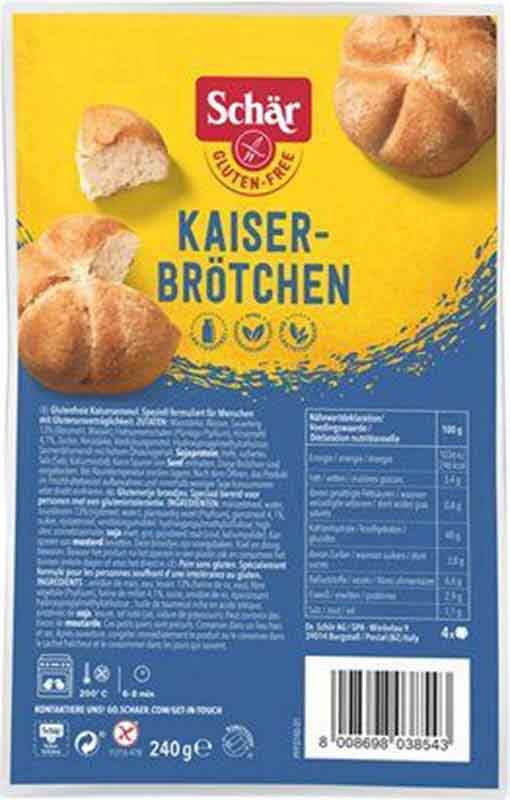 Petits pains impériaux MORGA sans gluten 240g Petits pains impériaux MORGA sans gluten 240g