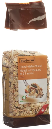 Biofarm muesli à l'épeautre et à l'avoine bio 500g