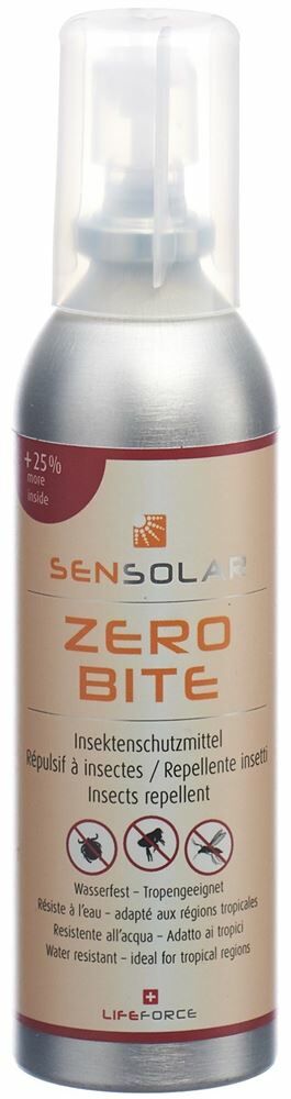 Sensolar Zero Bite Protection contre les moustiques et les tiques 100ml Sensolar Zero Bite Protection contre les moustiques et les tiques 100ml