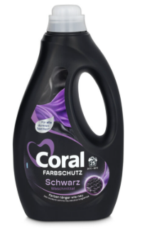 CORAL Black Velvet lessive liquide 25 WG bouteille 1.25 l