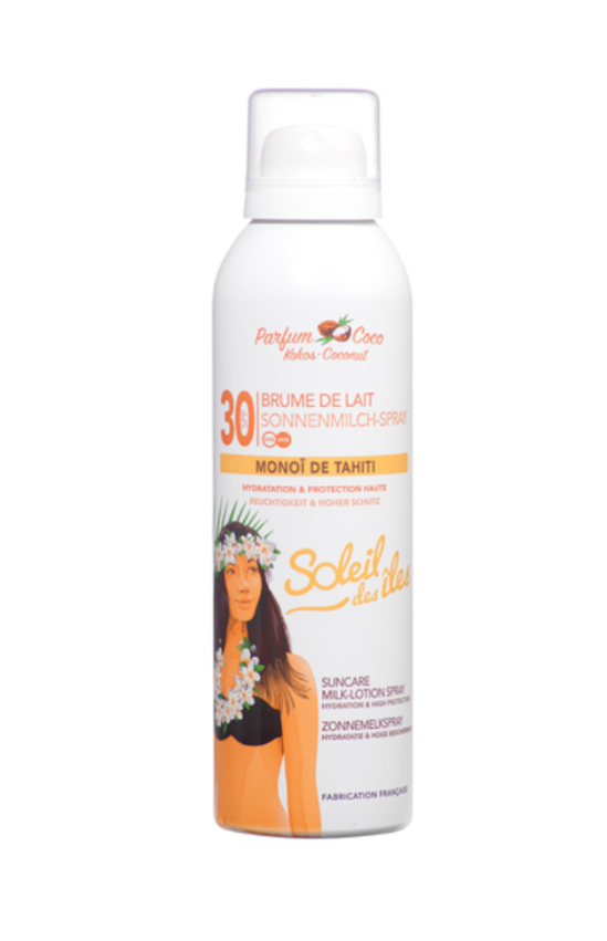 SOLEIL DES ÎLES Lait vaporisateur SPF30 Koko 150ml