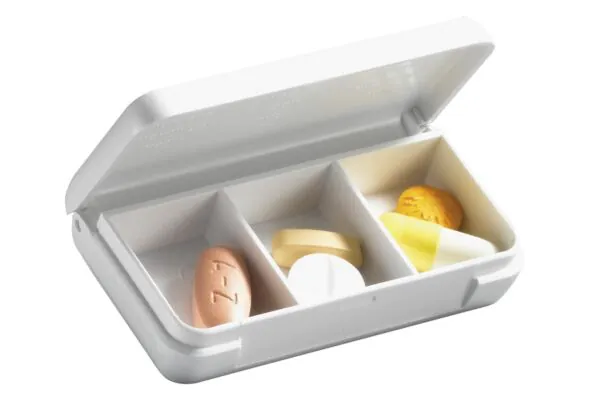 Supair Boîte à plateaux petit 1 jour 3 compartiments blanc