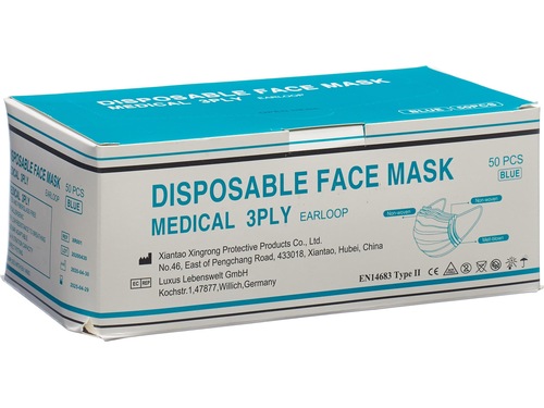 Xingrong masque facial type II carton 50 pièces