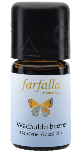 FARFALLA Huile essentielle de baies de genièvre Bio Wild Cru 5ml FARFALLA Huile essentielle de baies de genièvre Bio Wild Cru 5ml
