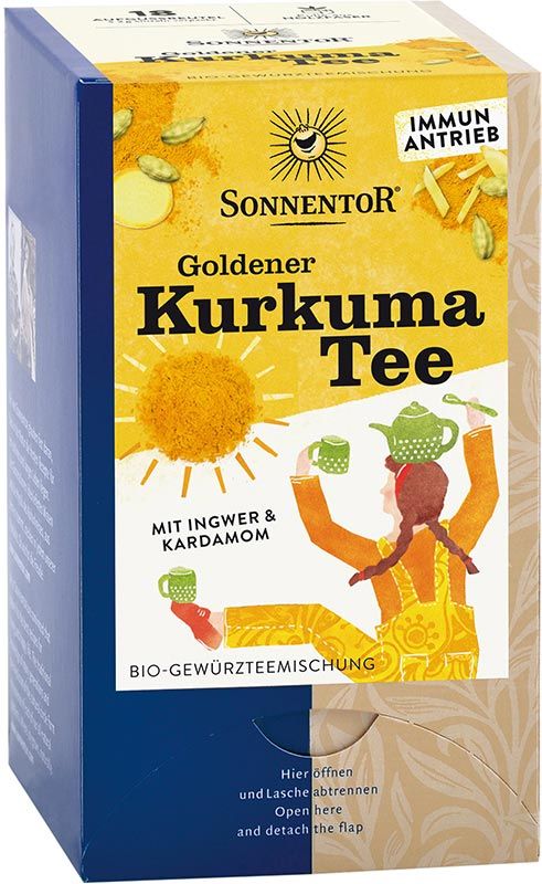 Sonnentor thé au curcuma doré 18 pièces Sonnentor thé au curcuma doré 18 pièces