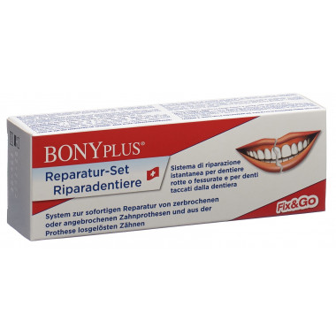 BONY PLUS Kit de réparation pour prothèses dentaires BONY PLUS Kit de réparation pour prothèses dentaires