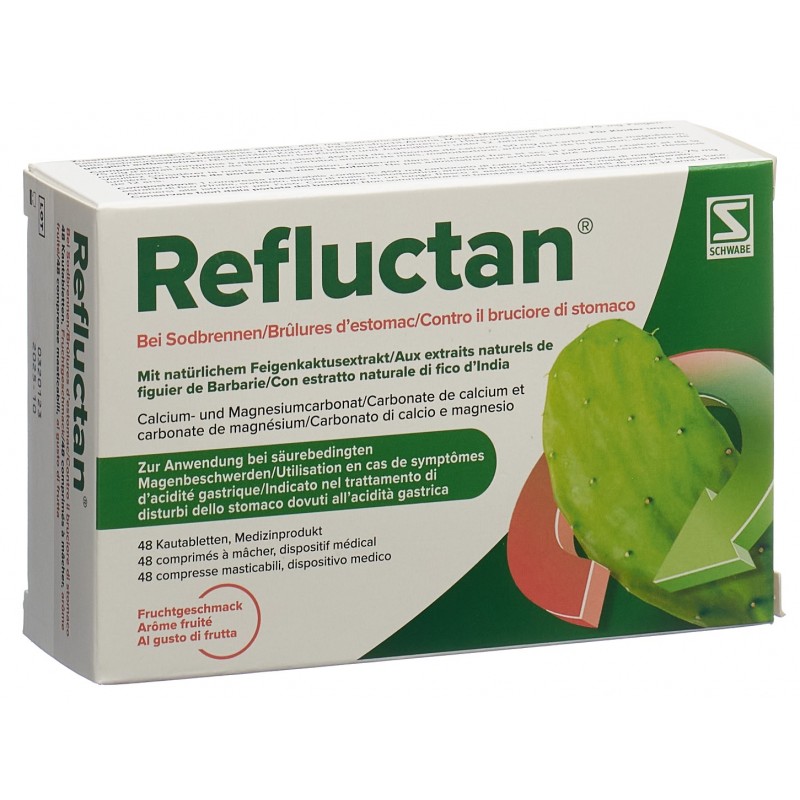 Refluctan comprimés à mâcher fruit 48 pièces Refluctan comprimés à mâcher fruit 48 pièces