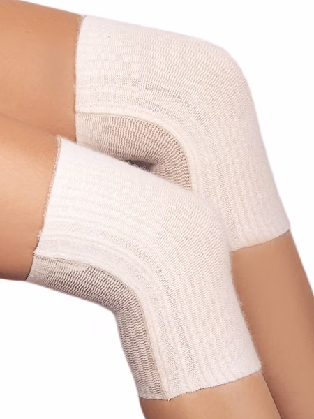 MEDIMA 306/20 Genouillères L avec trois bandes élastiques, 25 % d'angora