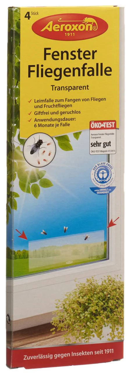 AEROXON Pièges à mouches transparents pour fenêtres 4 pièces AEROXON Pièges à mouches transparents pour fenêtres 4 pièces