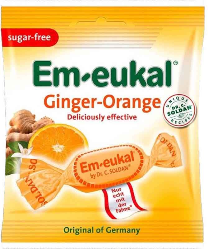 Soldan Em-eukal gingembre-orange sans sucre Btl 50g