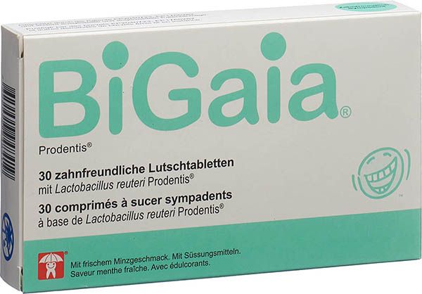 BiGaia® ProDentis pastilles à sucer sans huile de palme 30 pièces BiGaia® ProDentis pastilles à sucer sans huile de palme 30 pièces