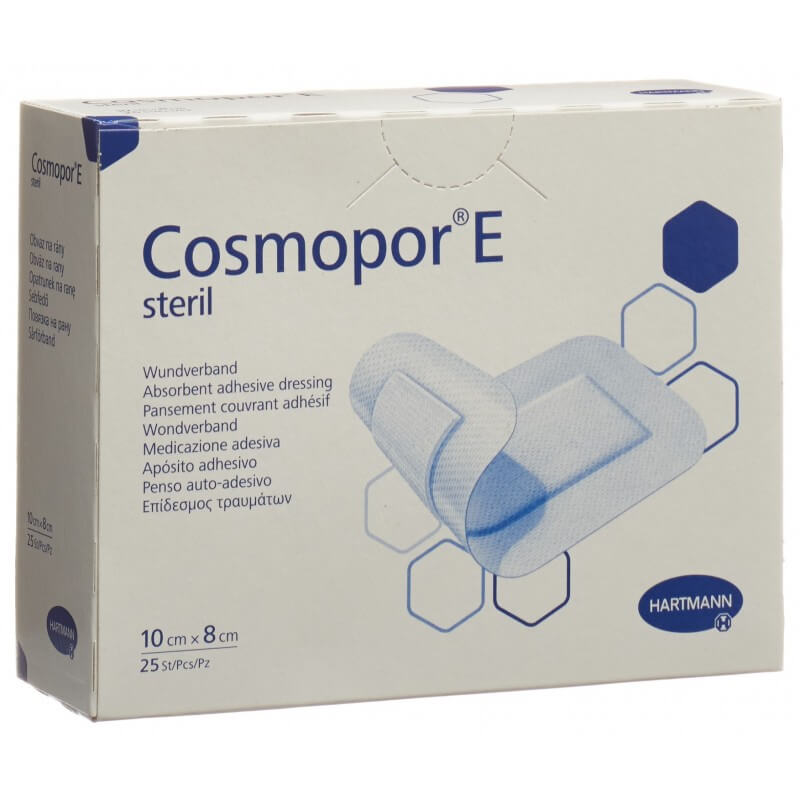 Cosmopor E pansement rapide 10cmx8cm stérile 25 pièces