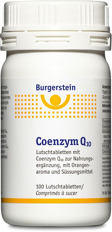 BURGERSTEIN Coenzyme Q10 comprimés à sucer 50mg 100 pièces BURGERSTEIN Coenzyme Q10 comprimés à sucer 50mg 100 pièces