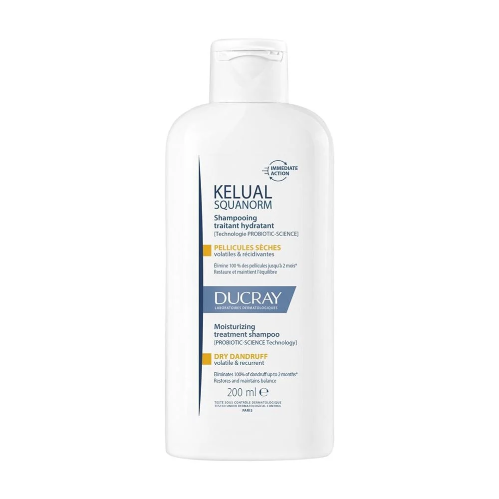 DUCRAY KELUAL SQUANORM Shampooing pellicules sèches 200ml
