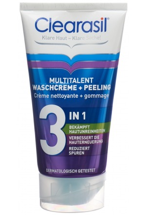 CLEARASIL Multitalent crème lavante&peeling 150ml