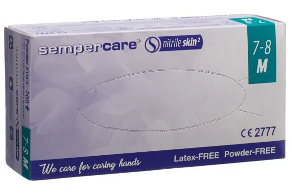 Gants Sempercare Nitrile Skin M non poudrés non stériles 200 pièces