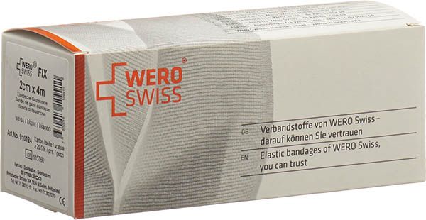WERO SWISS Fix El bande de gaze 4mx2cm blanc 20 pièces