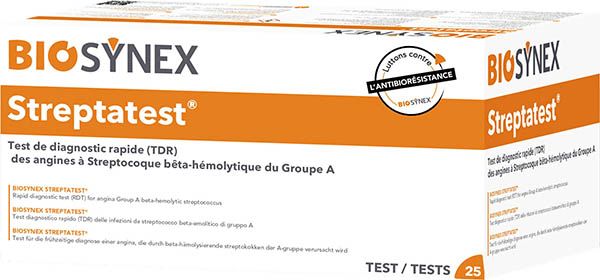 BIOSYNEX Streptatest 25 pièces BIOSYNEX Streptatest 25 pièces
