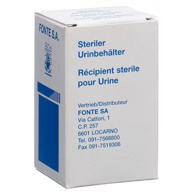 Récipient à urine Fonte 60ml stérile