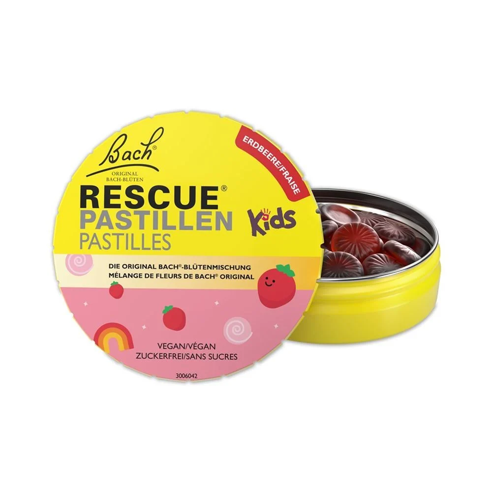 Rescue Kids Pastilles à la fraise 50g Rescue Kids Pastilles à la fraise 50g
