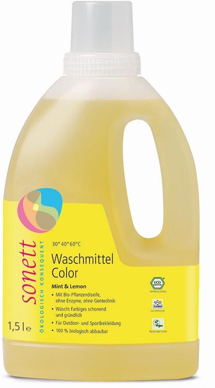 Sonett lessive Color 20°- 60°C Mint Lemon 1.5 lt Sonett lessive Color 20°- 60°C Mint Lemon 1.5 lt