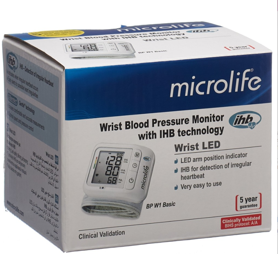 MICROLIFE Tensiomètre au poignet BP W1 bas MICROLIFE Tensiomètre au poignet BP W1 bas