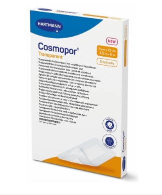 COSMOPOR transparent 9x15cm stérile 5 pièces