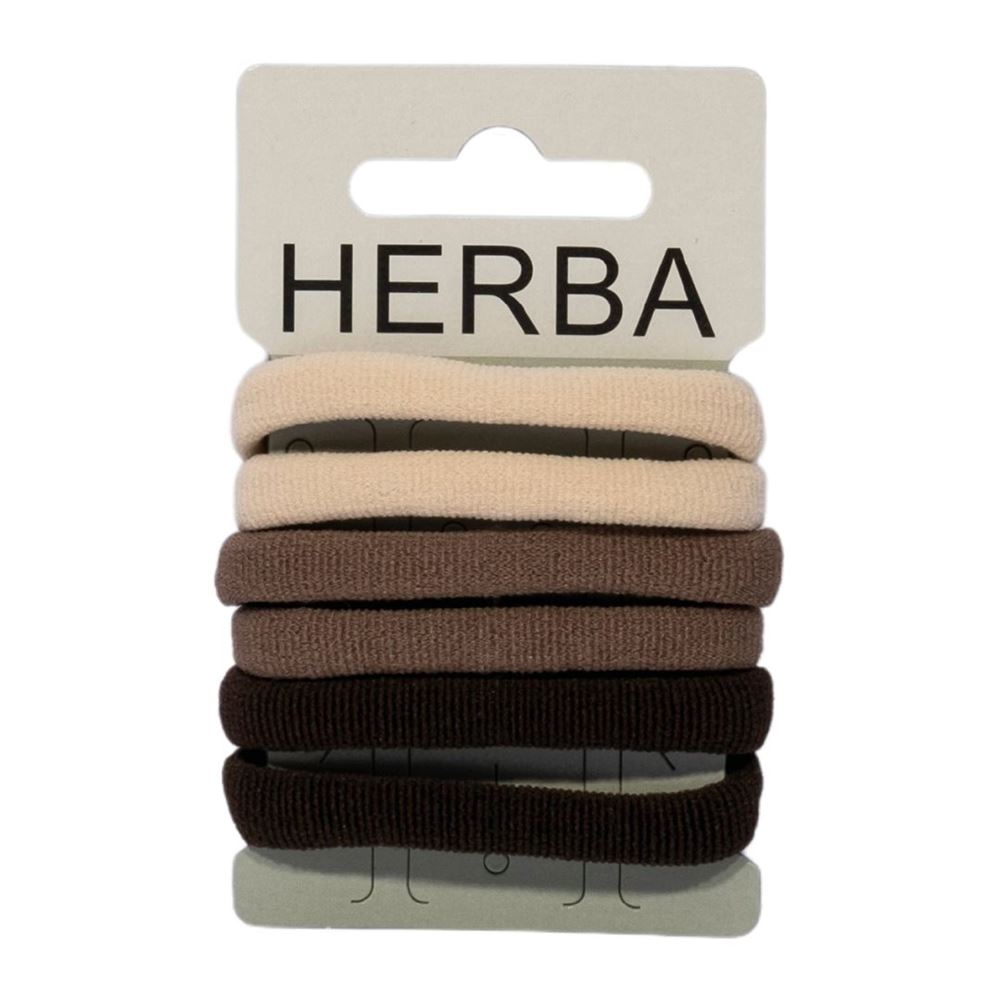 Attaches de cheveux HERBA 4.5cm marron 6 pièces