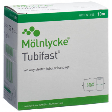 Tubifast bandage tubulaire 5cmx10m vert