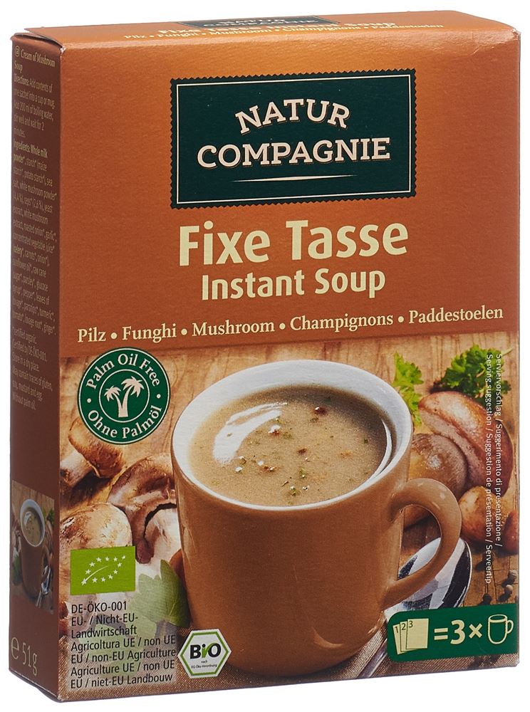 NATURE COMPAGNIE Soupe instantanée champignons bio 60g