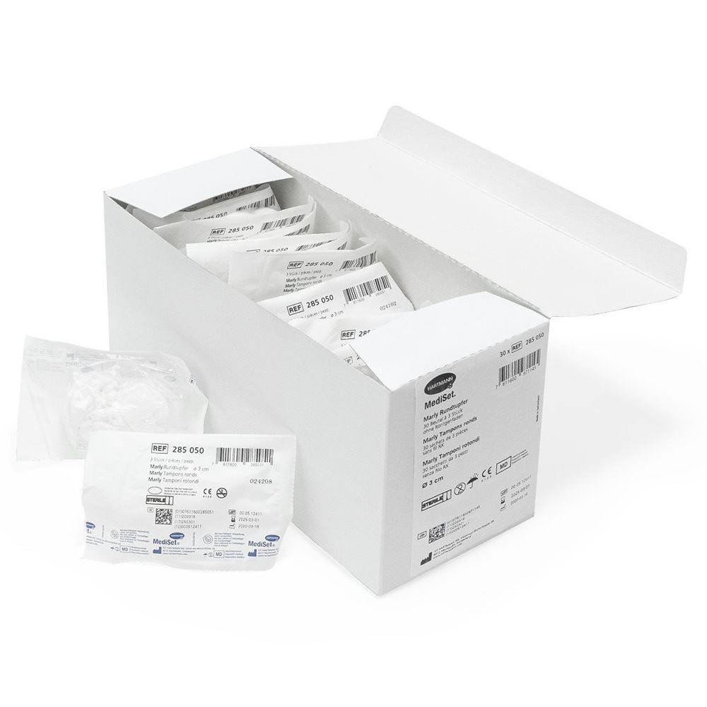 MediSet Tampons ronds 4cm stériles 24 Btl 4 pièces MediSet Tampons ronds 4cm stériles 24 Btl 4 pièces