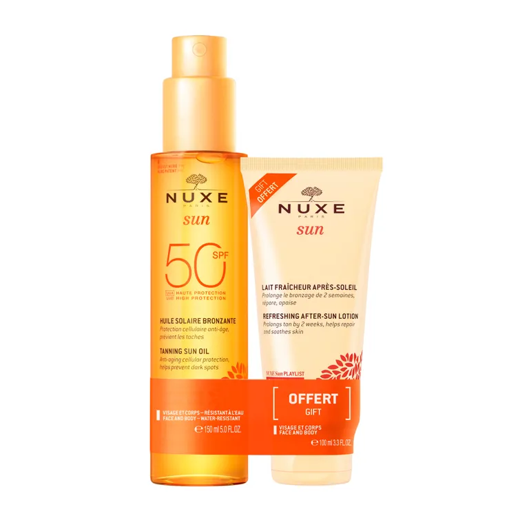 Nuxe Sun Duo Huile solaire SPF50+AS Lait