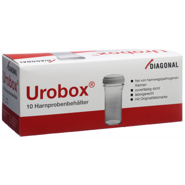 Urobox Récipient pour échantillons d'urine Hestia/Diagonal 10 pièces