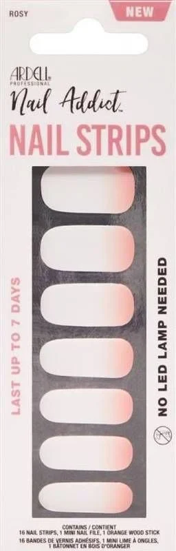 ARDELL Nail Addict Strips Rosey Cheeks 16 pièces