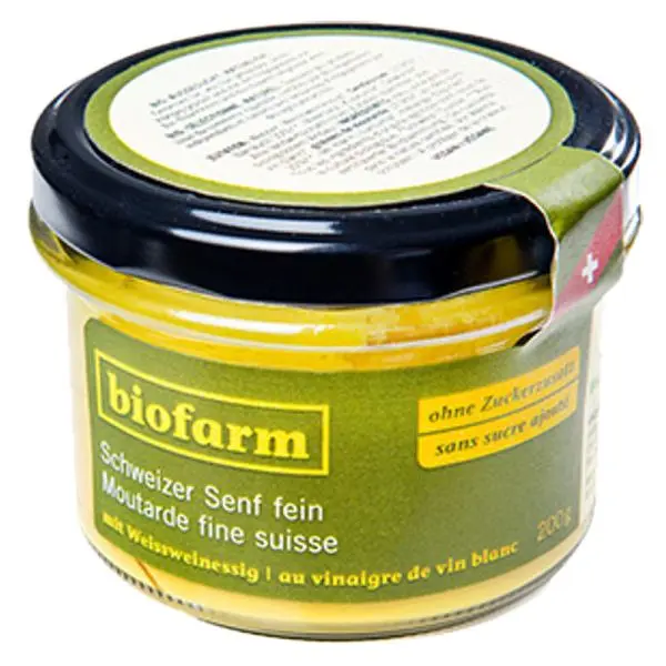 Biofarm moutarde fine Bourgeon CH pot 200g