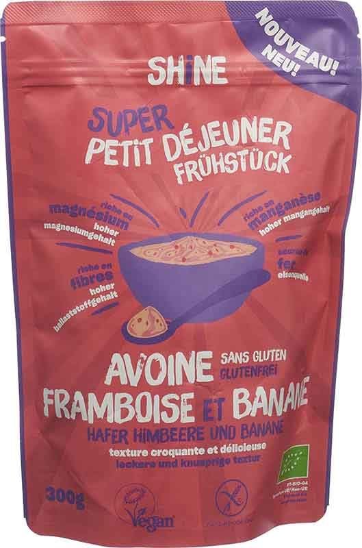 SHINE Petit déjeuner Avoine Framboise&Banane BIO 300g