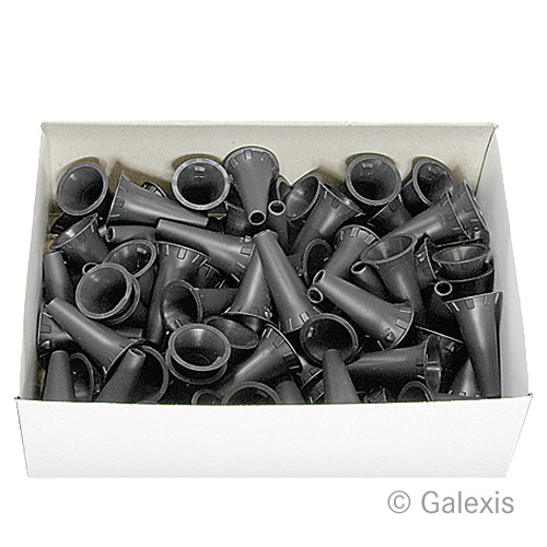 KAWE spéculums auriculaires jetables Ø 4mm anthracite 10 x 100 pièces