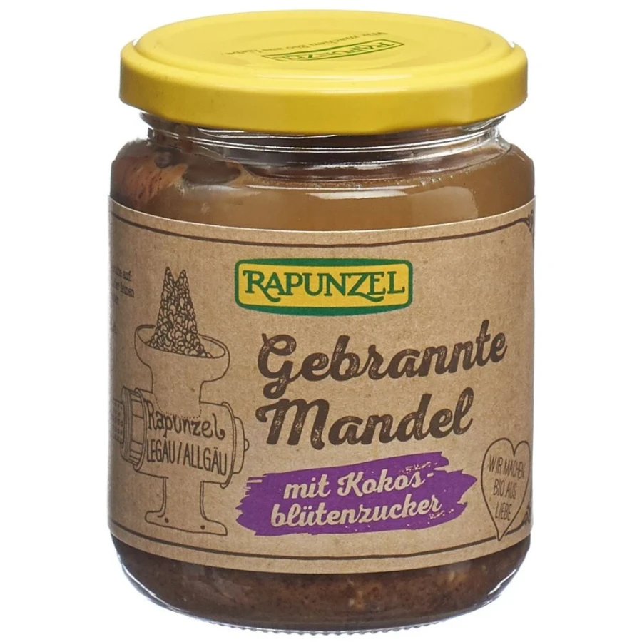 Crème Rapunzel aux amandes grillées et au sucre de fleur de coco, 250 g