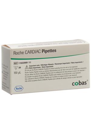 Pipettes CARDIAC 150 mcl 20 pièces
