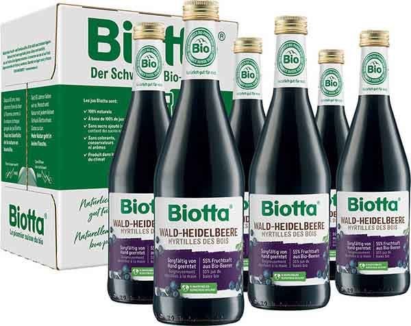 BIOTTA Myrtille des bois bio 6 bt 5dl