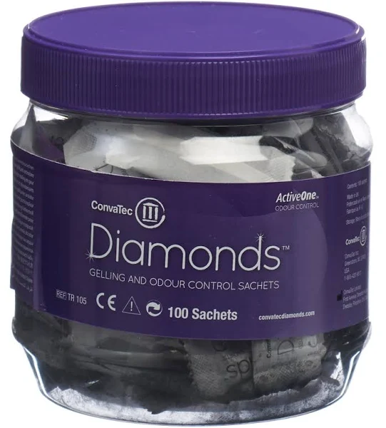 DIAMONDS Superabsorbant Bannière anti-odeur Sach Ds 100 pièces